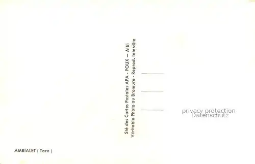 AK / Ansichtskarte Ambialet Sehenswuerdigkeiten Ambialet