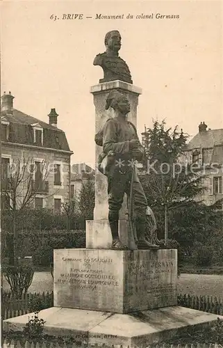 AK / Ansichtskarte Brive_Correze Monument du colonel Germain Brive Correze