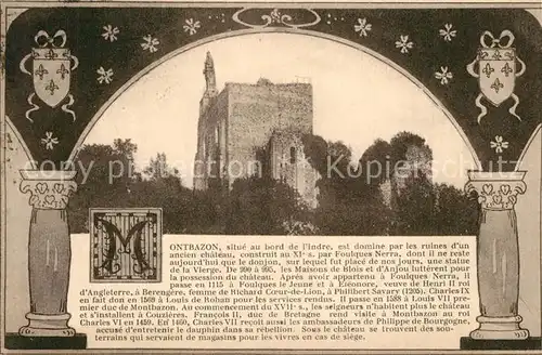AK / Ansichtskarte Montbazon Ruines Chateau Montbazon