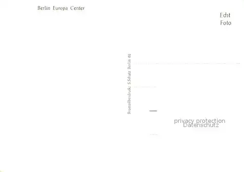 AK / Ansichtskarte Berlin Europa Center Kaiser Wilhelm Gedaechniskirche Berlin