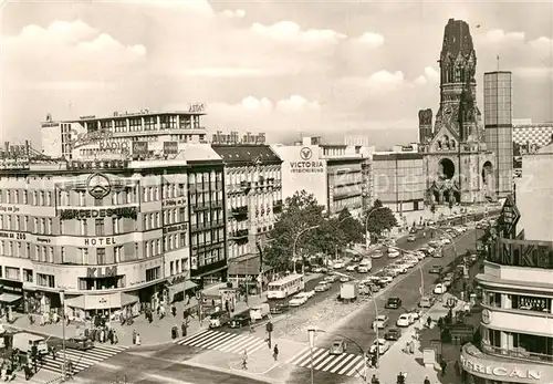 AK / Ansichtskarte Berlin Gedaechniskirche Kurfuerstendamm Berlin
