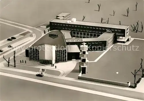 AK / Ansichtskarte Berlin Baustein Modell fuer Kloster und Studentenheim Berlin