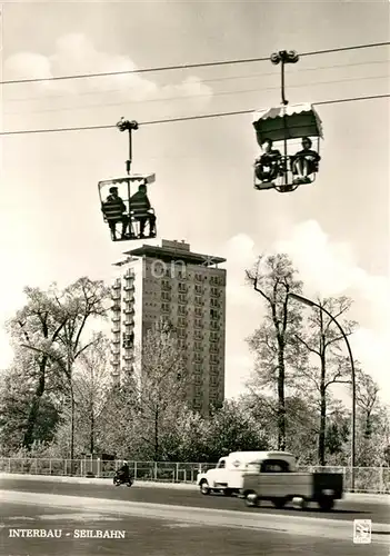 AK / Ansichtskarte Tiergarten_Berlin Hansaviertel Hochaus Sesselbahn Tiergarten Berlin