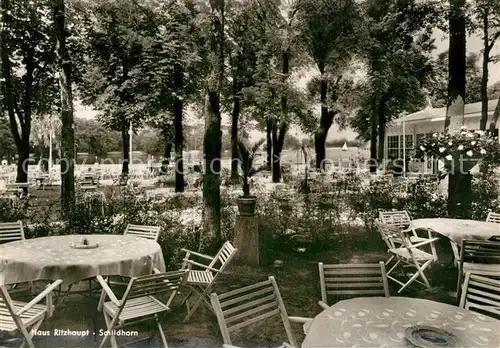 AK / Ansichtskarte Schildhorn_Berlin Haus Ritzhaupt Sommergarten Schildhorn Berlin