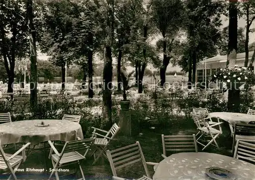 AK / Ansichtskarte Schildhorn_Berlin Haus Ritzhaupt Sommergarten Schildhorn Berlin