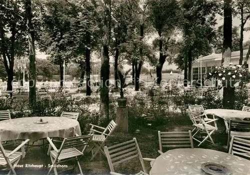 AK / Ansichtskarte Schildhorn_Berlin Haus Ritzhaupt Sommergarten Schildhorn Berlin