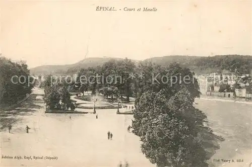 AK / Ansichtskarte Epinal_Vosges Cours et Moselle Epinal Vosges