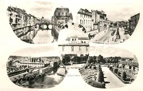 AK / Ansichtskarte Castres_Tarn Bords de l Agoût Esplanade Boulevard Carnot Jardin de l Eveche vue panoramique Castres_Tarn