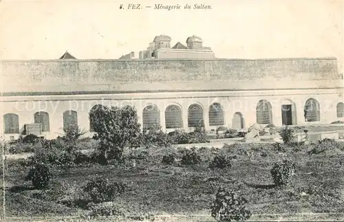AK / Ansichtskarte Fez_Fes Menagerie du Sultan Fez_Fes