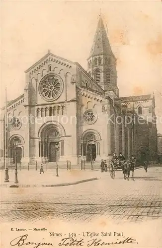 AK / Ansichtskarte Nimes Eglise Saint Paul Kirche Nimes