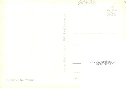 AK / Ansichtskarte Steinpleis Stadtbild mit Kirche Steinpleis