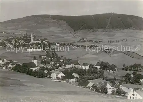 AK / Ansichtskarte Oberwiesenthal_Erzgebirge Panorama Kurort Oberwiesenthal Erzgebirge