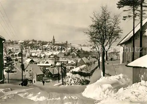 AK / Ansichtskarte Joehstadt Stadtpanorama im Winter Joehstadt