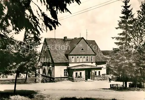 AK / Ansichtskarte Carlsfeld_Erzgebirge Gasthaus Talsperre Carlsfeld Erzgebirge