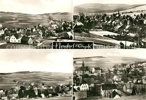 AK / Ansichtskarte Neudorf_Erzgebirge Teilansichten Landschaftspanorama Neudorf Erzgebirge