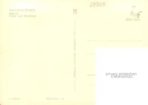 AK / Ansichtskarte Auersberg_Wildenthal Turm und Berghaus Auersberg Wildenthal