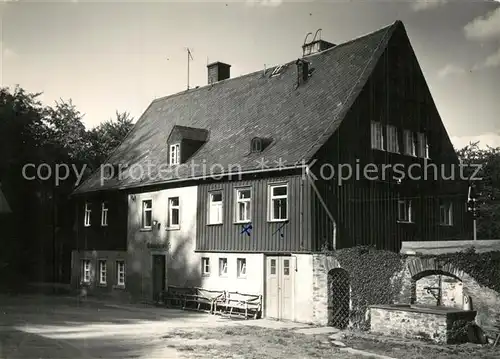 AK / Ansichtskarte Schwarzenberg_Erzgebirge Forst Klubheim Conradswiese Schwarzenberg Erzgebirge