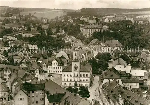 AK / Ansichtskarte Schneeberg_Erzgebirge Panorama Blick vom Turm der St. Wolfgangkirche Schneeberg Erzgebirge
