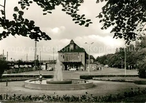 AK / Ansichtskarte Glauchau Bahnhof Glauchau