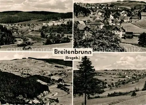 AK / Ansichtskarte Breitenbrunn_Erzgebirge Teilansichten Landschaftspanorama Breitenbrunn Erzgebirge