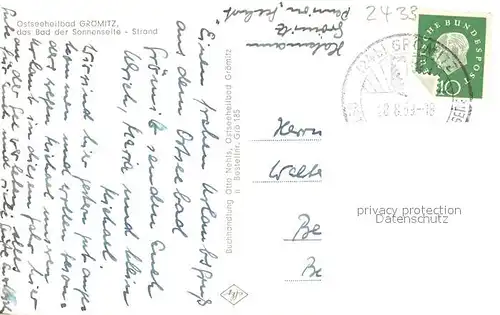 AK / Ansichtskarte Groemitz_Ostseebad Strand Groemitz_Ostseebad