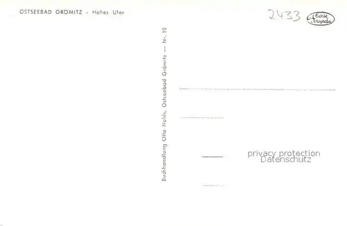 AK / Ansichtskarte Groemitz_Ostseebad Hohes Ufer Groemitz_Ostseebad