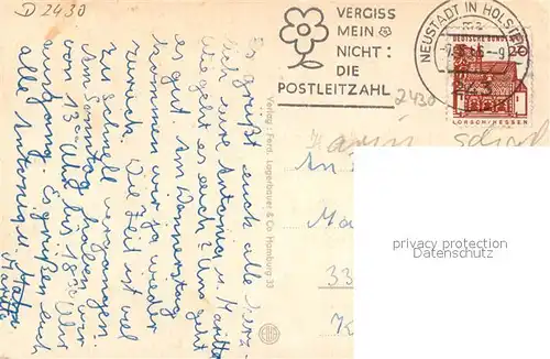 AK / Ansichtskarte Neustadt_Holstein Anleger Promenade Hafenpartien Neustadt_Holstein