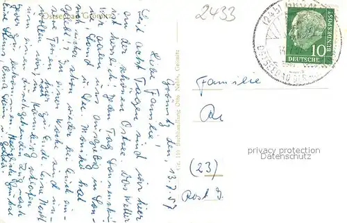 AK / Ansichtskarte Groemitz_Ostseebad Strandpartie Groemitz_Ostseebad