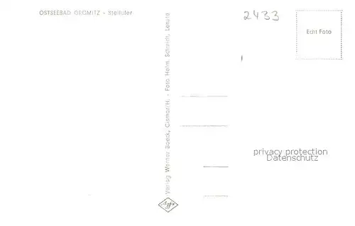 AK / Ansichtskarte Groemitz_Ostseebad Steilufer Groemitz_Ostseebad