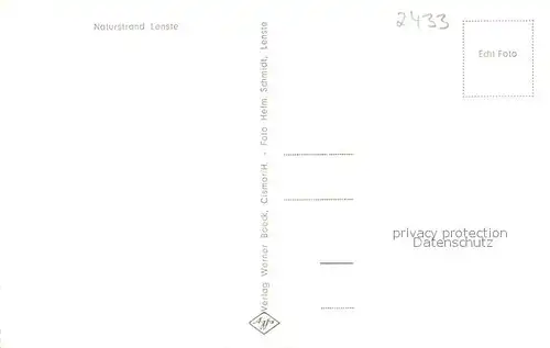 AK / Ansichtskarte Lenste_Holstein Naturstrand Lenste_Holstein