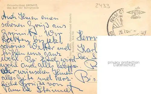 AK / Ansichtskarte Groemitz_Ostseebad Strand Promenade Strandhalle Steilkueste Straende  Groemitz_Ostseebad