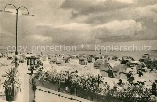 AK / Ansichtskarte Groemitz_Ostseebad Strandpartie Groemitz_Ostseebad