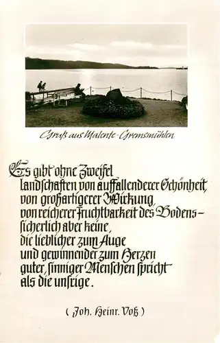 AK / Ansichtskarte Malente Gremsmuehlen Seeblick Malente Gremsmuehlen
