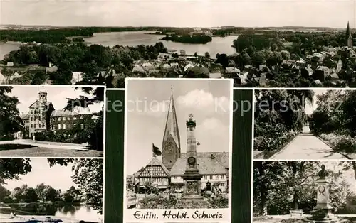 AK / Ansichtskarte Eutin Seenplatte Schloss Kirche Park Denkmal Eutin