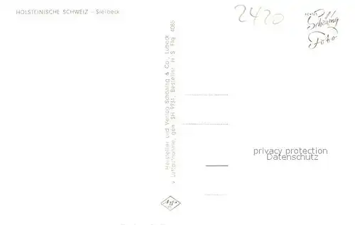 AK / Ansichtskarte Sielbeck_Holsteinische Schweiz Fliegeraufnahme Sielbeck