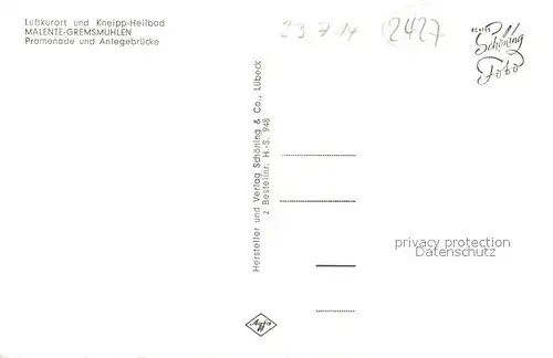 AK / Ansichtskarte Malente Gremsmuehlen Promenade und Anlegebruecke Malente Gremsmuehlen