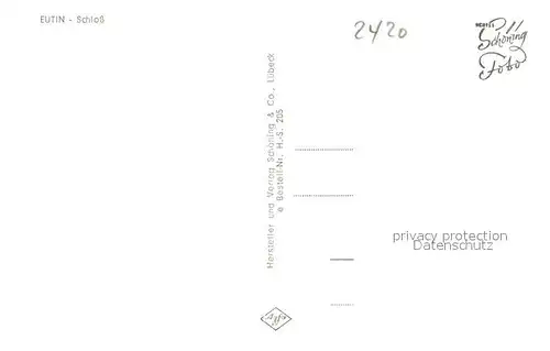 AK / Ansichtskarte Eutin Schloss Eutin