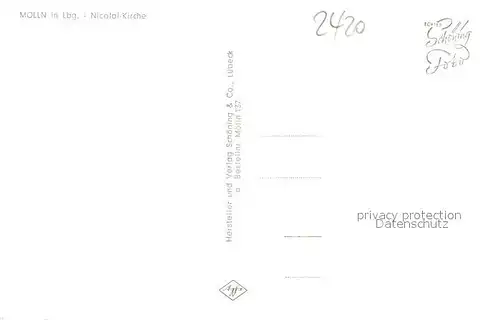 AK / Ansichtskarte Moelln_Lauenburg Nicolai Kirche Moelln_Lauenburg