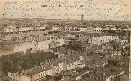 AK / Ansichtskarte Toulouse_Haute Garonne Vue panoramique Toulouse Haute Garonne