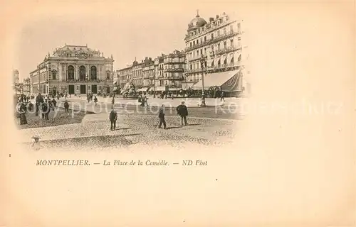 AK / Ansichtskarte Montpellier_Herault Place de la Comedie Montpellier Herault