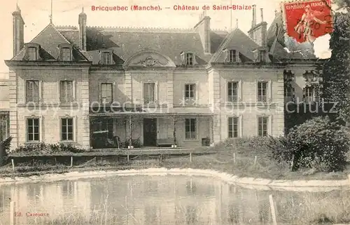 AK / Ansichtskarte Bricquebec Chateau de Saint Blaize Bricquebec