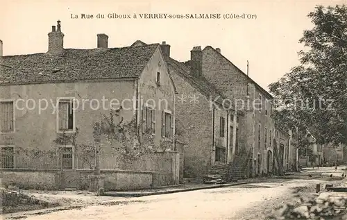 AK / Ansichtskarte Verrey sous Salmaise Rue de Giboux Verrey sous Salmaise