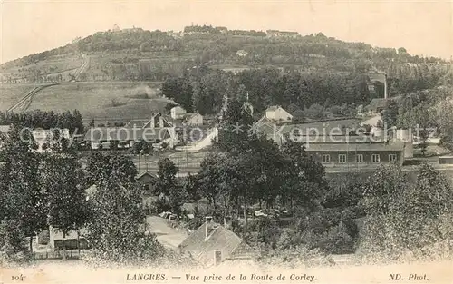 AK / Ansichtskarte Langres Panorama Route de Corley Langres