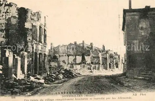 AK / Ansichtskarte Sommeilles Kriegsruine  Sommeilles