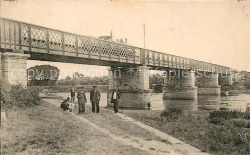 AK / Ansichtskarte Saint Cornier des Landes Eisenbahnbruecke Saint Cornier des Landes