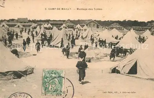 AK / Ansichtskarte Mailly le Camp Zeltcamp Mailly le Camp