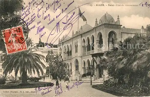 AK / Ansichtskarte Algiers Palais Gouverneur Algiers