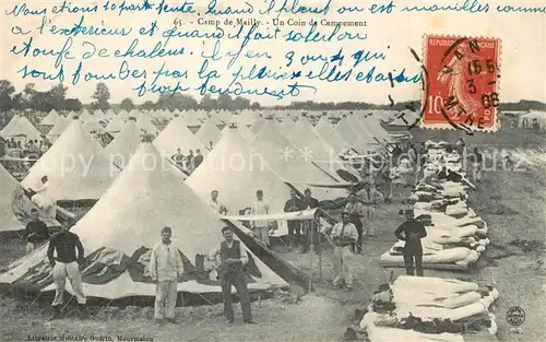 AK / Ansichtskarte Camp_de_Mailly Un coin de Campement Camp_de_Mailly