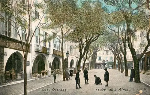 AK / Ansichtskarte Grasse_Alpes_Maritimes Place aux Aires Kuenstlerkarte Grasse_Alpes_Maritimes