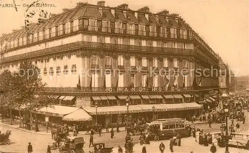 AK / Ansichtskarte Paris Grand Hotel Paris
